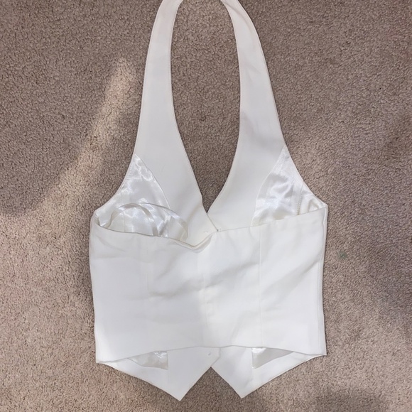 H&M white blazer vest tank - Picture 2 of 3